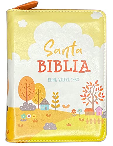 Biblia Reina Valera 1960 Bolsillo Cierre/Cremallera Pradera Otoño Concordancia y Mapas